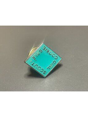 2013 Girl Scout Cookie Turquoise Enamel Pin GSUSA Cookie Program Collectible